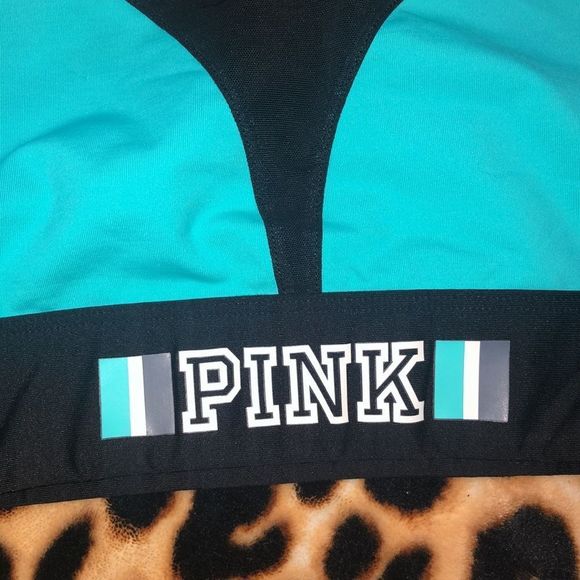 VS PINK ULTIMATE SPORTS BRA SIZE SMALL IN TEAL BLUE - Picture 3 of 5